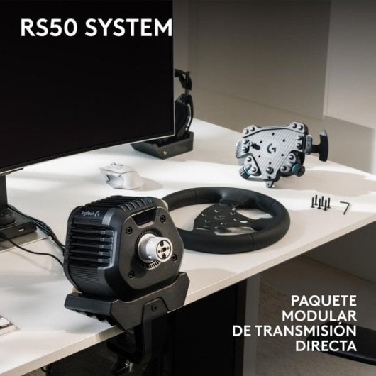 Logitech G RS50 System set de volant de simulation 3 pièces Direct Drive 8 N·m/PC/Xbox/13 boutons/cuir/USB/Achimement TRUEFORCE