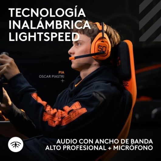 Kopfhörer Logitech G Astro A50 X LIGHTSPEED kabellos RF Gaming PLAYSYNC PRO-G GRAPHENE Schwarz Orange