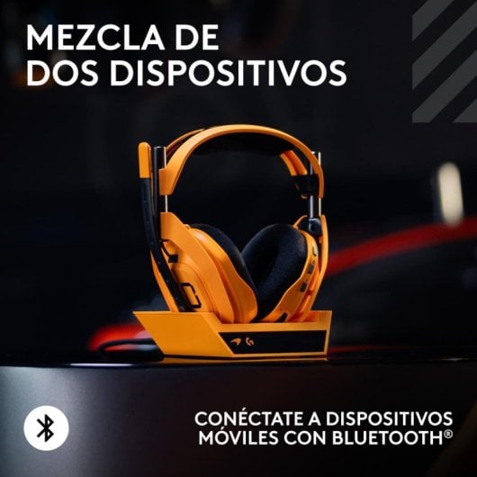 Kopfhörer Logitech G Astro A50 X LIGHTSPEED kabellos RF Gaming PLAYSYNC PRO-G GRAPHENE Schwarz Orange