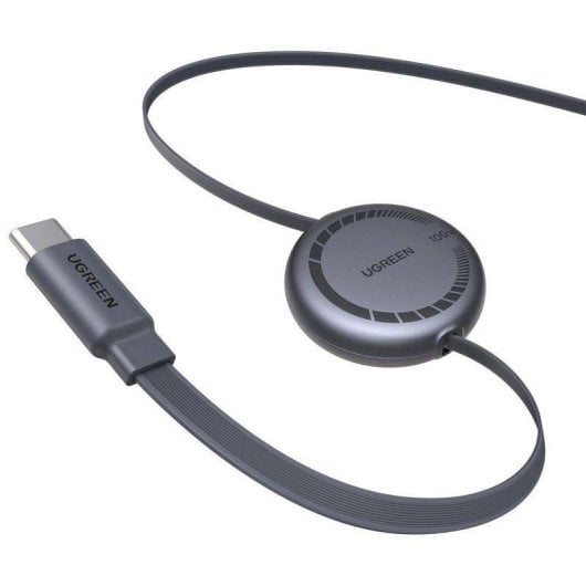 Cavo USB-C Ugreen Retrattile 1m 100W PD Grigio Chip E-Marker