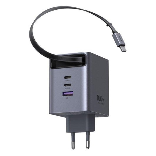 Ladegerät Ugreen Nexode Pro 100W GaNInfinity USB-C Retractable Cable