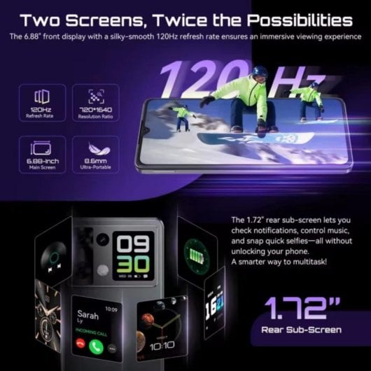 Smartphone Cubot P90 12GB RAM 256GB 6.88" NFC Batería 5100mAh Android 15 Negro
