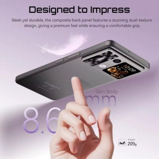 Smartphone Cubot P90 12GB RAM 256GB 6.88" NFC Batería 5100mAh Android 15 Púrpura