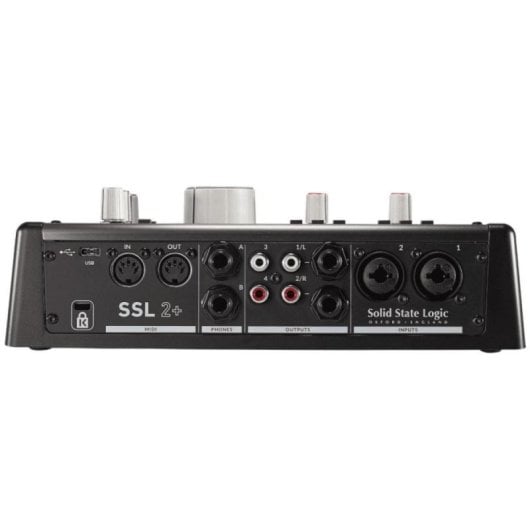 Solid State Logic SSL 2+ Interface de Áudio USB com 2 Entradas/4 Saídas 24bit 192kHz Preto