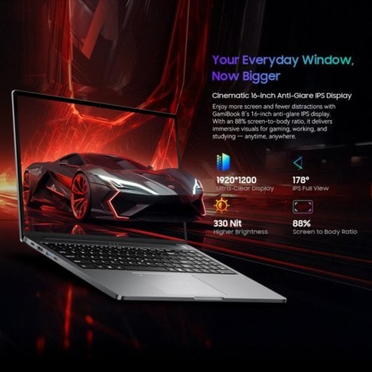 Portatile Blackview GamiBook 8 16" AMD Ryzen 7 7735HS 16GB 512GB SSD Radeon 680M Windows 11 Pro Wi-Fi 6