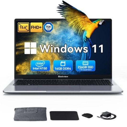 Portátil Huidun HiBook 6 15.6" Intel Twin Lake N150 16GB 256GB SSD