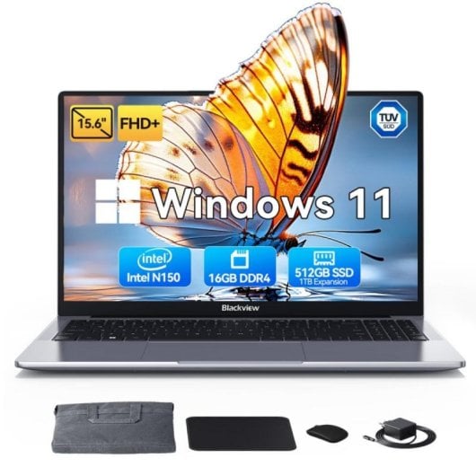 Portátil Huidun HiBook 6 15.6" Intel Twin Lake N150 16GB 512GB SSD