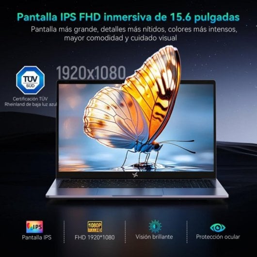 Portátil Huidun HiBook 6 15.6" Intel Twin Lake N150 16GB 512GB SSD