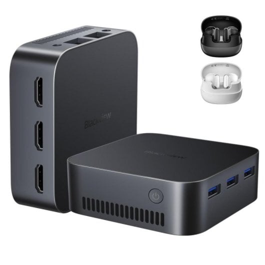 PC Sobremesa Blackview MP80 Intel Alder Lake N97 16GB 1TB SSD Triple HDMI Wi-Fi 5