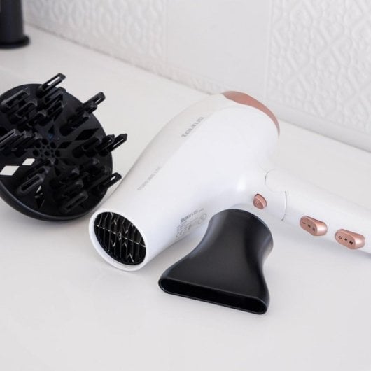 Secador de pelo Taurus Studio 2500 Ionic 2400 W Blanco Mango Plegable Ionico Difusor y Concentrador Viaje