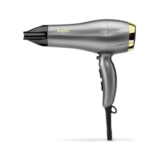 Sèche-cheveux Black & Decker BXHDA-2400E 2400 W Argent Ionique 2 Vitesses 3 Températures Câble 1,7 m Diffuseur Concentrateur Air Froid