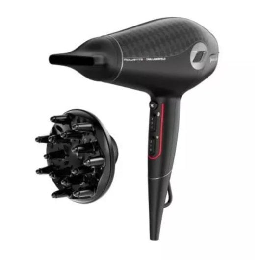 Asciugacapelli professionale Rowenta CV613LBG 1800 W 6 velocità 6 temperature Nero Diffusore Ionico Turbo