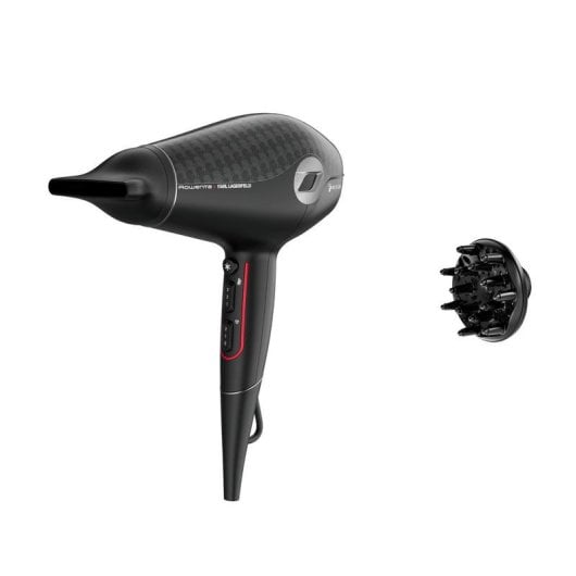 Professioneller Föhn Rowenta CV613LBG 1800W 6 Temperaturstufen 6 Geschwindigkeiten Ionen Diffusor Schwarz