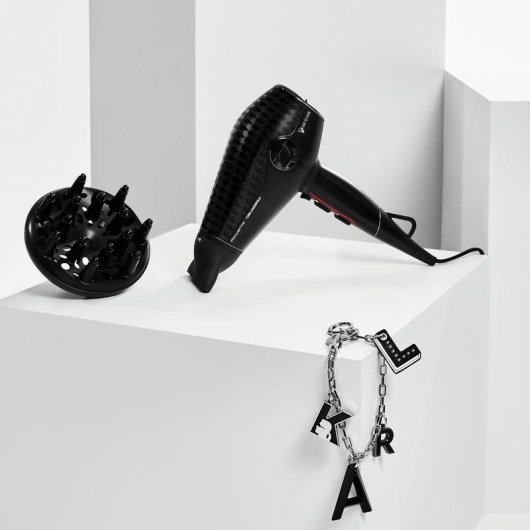 Professioneller Föhn Rowenta CV613LBG 1800W 6 Temperaturstufen 6 Geschwindigkeiten Ionen Diffusor Schwarz