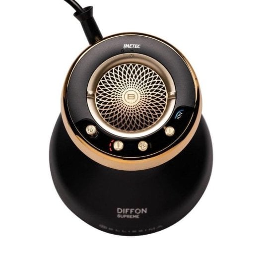Ionen Föhn Imetec Bellissima Diffon Supreme Ion Care XL 770W 3 Temperaturstufen 2 Geschwindigkeiten Diffusor Keramik Schwarz Gold