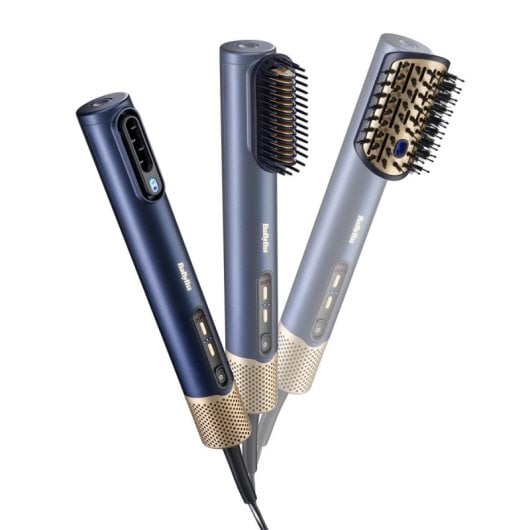 Cepillo de aire BaByliss Air Power AS6550E cerámico digital 1600W azul marino