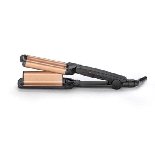 Triple Lockenstab BaByliss Deep Waves W2447E Turmalin-Keramik 160-200°C 3 Stufen 2,5m Kabel Schwarz Orange