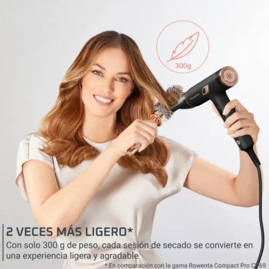 Sèche-cheveux professionnel Rowenta NANO HY8310, 1700 W, 3 températures, 3 vitesses, noir