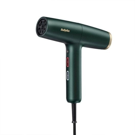 Professioneller Ionen Föhn BaByliss Air Power Pro 1700W 4 Temperaturstufen 3 Geschwindigkeiten Diffusor Gold Grün