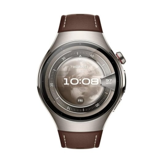 Smartwatch HUAWEI WATCH 5 eSIM GPS 46mm AMOLED Titanio Marrone Autonomia 11 Giorni SpO2 ECG Gestures NFC