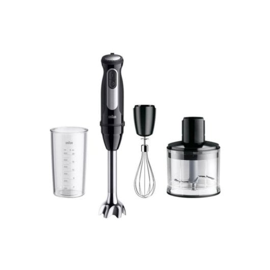 Batidora de mano Braun MultiQuick 5 Pro MQ 55236 M/ 1000W/ 25 velocidades/ picadora 500 ml/ vaso medidor 600 ml/ batidor