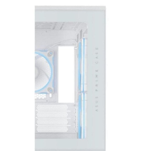 ASUS PRIME AP202 ARGB Boîtier PC Micro ATX/Mini-ITX Blanc avec Panneau en Verre Trempé, ARGB et Filtre Anti-Poussière
