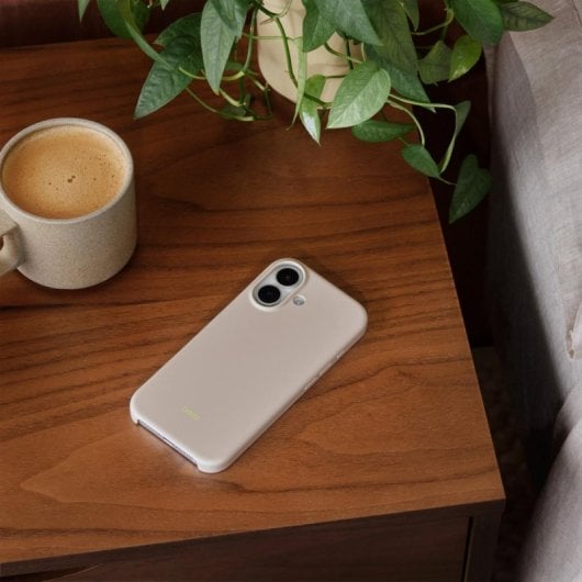Beats Hülle mit MagSafe und Kamerasteuerung für iPhone 17 6.3" Limestone Polycarbonat/Mikrofaser Fall-/Kratzschutz
