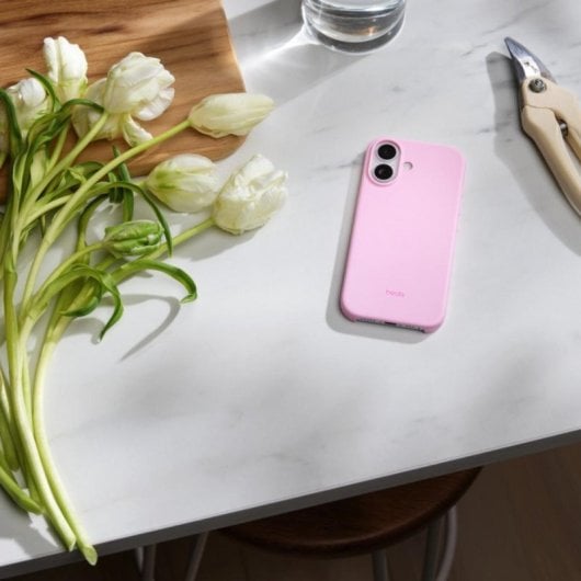Coque Beats avec MagSafe et Contrôle Caméra pour iPhone 17 Pebble Pink