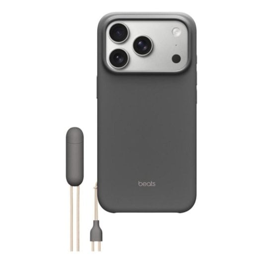 Custodia Kickstand Beats con MagSafe Granite Grey per iPhone 17 Pro 6.3" Cordino Supporto Antigraffio