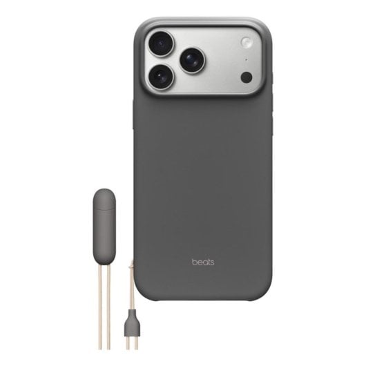 Kickstand Hülle Granite Grey mit MagSafe und Kamerasteuerung für iPhone 17 Pro Max, Microfaser/Polycarbonat, 6.9", Stehfunktion