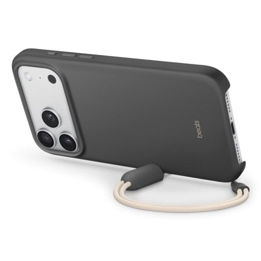Kickstand Hülle Granite Grey mit MagSafe und Kamerasteuerung für iPhone 17 Pro Max, Microfaser/Polycarbonat, 6.9", Stehfunktion