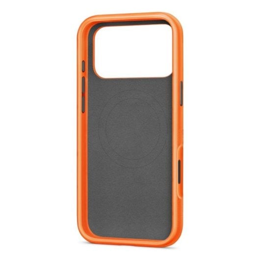 Coque Rugged Beats avec MagSafe et Contrôle de Caméra pour iPhone 17 Pro Max (Sierra Orange, microfibre et polymère)