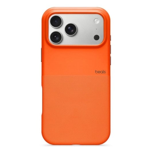 Coque Rugged Beats avec MagSafe et Contrôle de Caméra pour iPhone 17 Pro Max (Sierra Orange, microfibre et polymère)