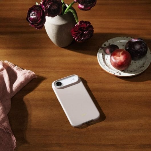 Coque Beats avec MagSafe et Contrôle Photo pour iPhone Air, Lime Stone, Microfibre/Plastique, 6,5"