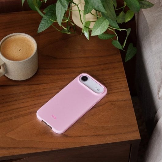 Beats Coque MagSafe avec Contrôle de Caméra pour iPhone Air Pebble Pink 6,5" Microfibres/Plastique