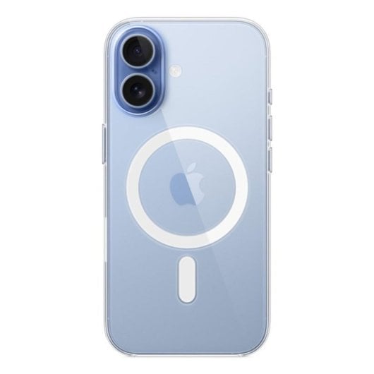 Custodia trasparente in policarbonato per iPhone 17 compatibile con MagSafe 6,3"