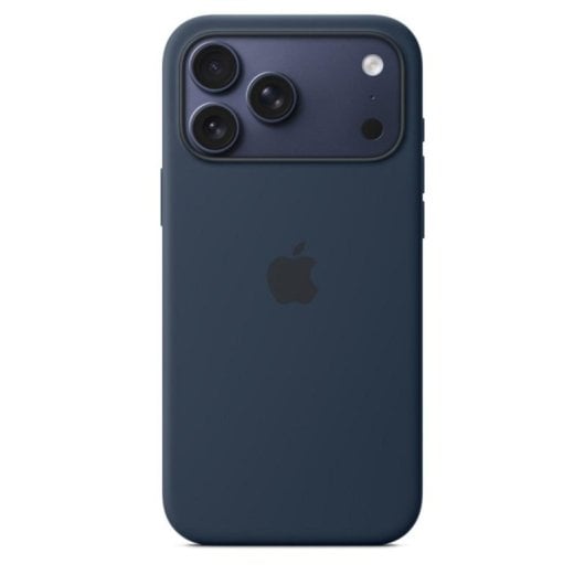Funda de silicona Apple MagSafe Midnight para iPhone 17 Pro Max, 6.9", microfibra, azul oscuro