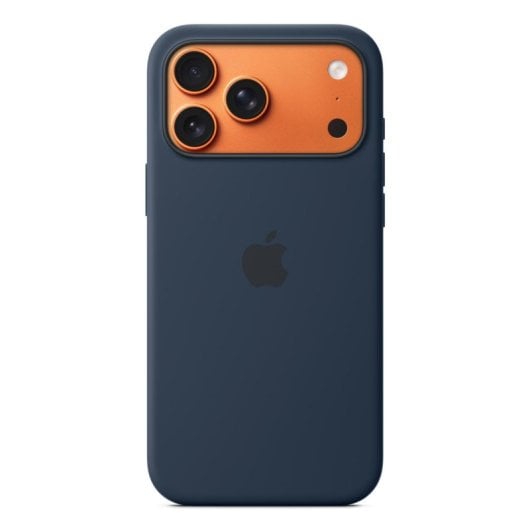 Funda de silicona Apple MagSafe Midnight para iPhone 17 Pro Max, 6.9", microfibra, azul oscuro