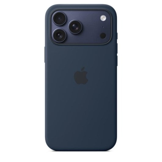 Funda de silicona Apple MagSafe Midnight para iPhone 17 Pro Max, 6.9", microfibra, azul oscuro