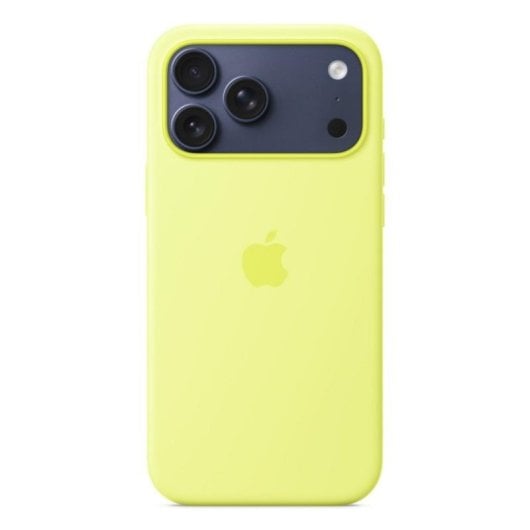 Apple MGFM4ZM/A Hülle mit MagSafe für iPhone 17 Pro Max Neon Yellow Silikon/Mikrofaser