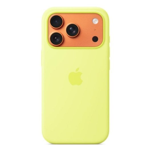 Custodia in silicone con MagSafe per iPhone 17 Pro Neon Yellow
