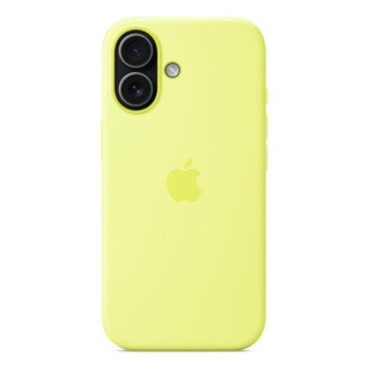 Custodia in silicone con MagSafe per Apple iPhone 17, Giallo Neon, 6.3"