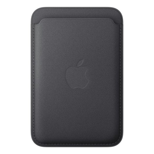 Portafoglio a Trama Fine con MagSafe per iPhone Nero Microtwill