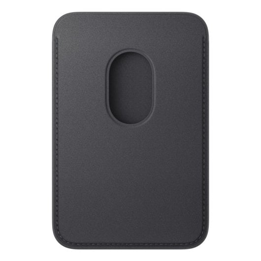 Portafoglio a Trama Fine con MagSafe per iPhone Nero Microtwill