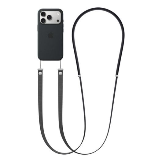 Apple MGGL4ZM/A Cinturino Crossbody per iPhone, Grigio chiaro, rPET 100% riciclato, 2,08 m