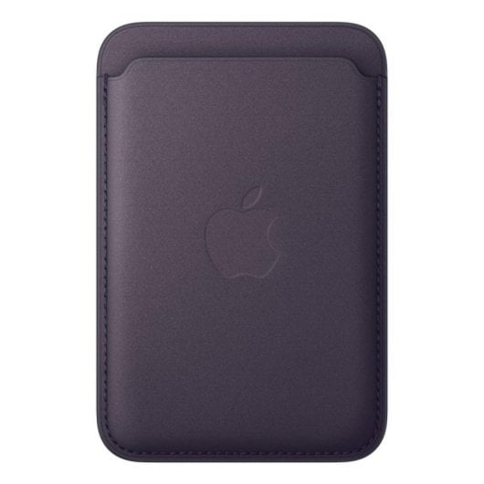 Portafoglio intrecciato fine con MagSafe per iPhone, Purple, Microtwill