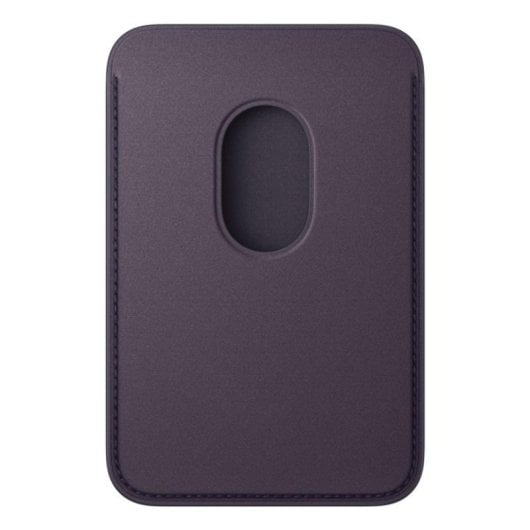 Portafoglio intrecciato fine con MagSafe per iPhone, Purple, Microtwill