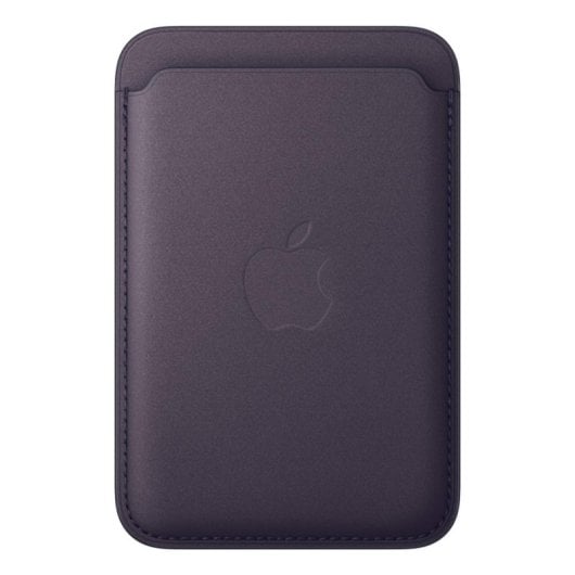 Portafoglio intrecciato fine con MagSafe per iPhone, Purple, Microtwill