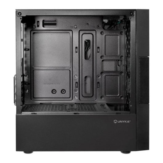 Caja UNYKAch Aero C25 Micro ATX Negra con Fuente ATX 500W y Panel Lateral de Cristal Templado