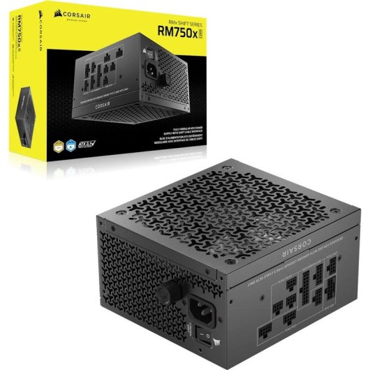 Fuente de Alimentación Corsair RM750x Shift 750W Certificação Cybenetics Gold modular